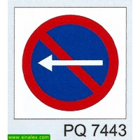 PQ7443 estacionamento proibido proibido estacionar esquerda