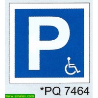 PQ7464 parque estacionamento deficientes