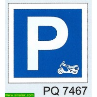 PQ7467 parque estacionamento motociclos motas