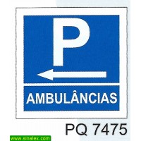 PQ7475 parque estacionamento ambulancias esquerda