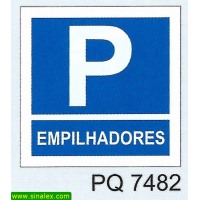 PQ7482 parque estacionamento empilhadores