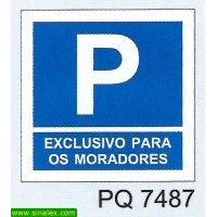 PQ7487 parque estacionamento exclusivo moradores