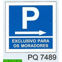 PQ7489 parque estacionamento exclusivo moradores direita