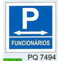 PQ7494 parque estacionamento funcionarios esquerda direita