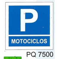 PQ7500 parque estacionamento motociclos motas