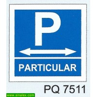 PQ7511 parque estacionamento particular esquerda direita
