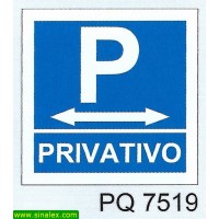 PQ7519 parque estacionamento privativo esquerda direita