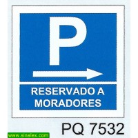 PQ7532 parque estacionamento reservado moradores direita