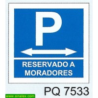 PQ7533 parque estacionamento reservado moradores esquerda...