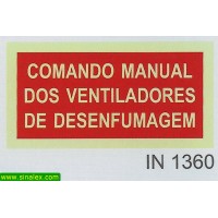 IN1360 comando manual dos ventiladores desenfumagem