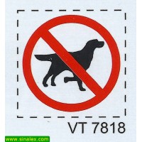 VT7818 proibida entrada animais