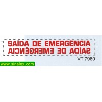 VT 7960 saida emergencia