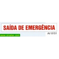 AV8151 saida emergencia