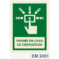 EM2451 botao premir em caso de emergencia