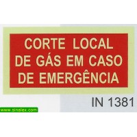 IN1381 corte local gas em caso emergencia