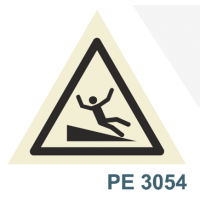 PE3054 perigo atencao a rampa