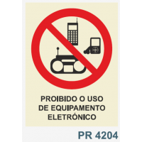 PR4204 proibido uso equipamento electronico