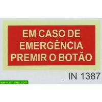 IN1387 em caso de emergencia premir o botao