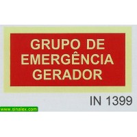IN1399 grupo de emergencia gerador