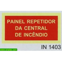 IN1403 painel repetidor de central incendio