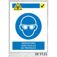 SV9135 sinal obrigatorio oculos proteccao