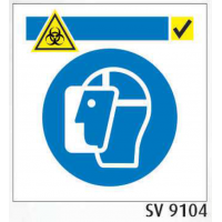 SV9104 sinal obrigatorio viseira proteccao