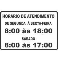 DEL1 Escolha o seu Horario de Funcionamento