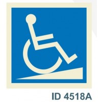ID4518A sinal subida escada deficientes
