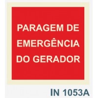 IN1053A paragem de emergencia do gerador