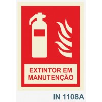 IN1108A extintor em manutençao fogo