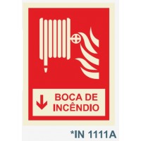 IN1111A boca de incendio carretel seta baixo