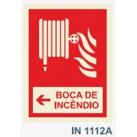 IN1112A boca de incendio carretel  seta esquerda