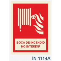 IN1114A boca de incendio no interior carretel fogo