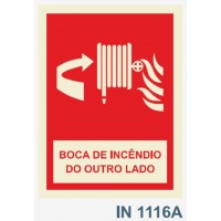 IN1116A  boca de incendio do outro lado carretel fogo