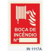 IN1117A boca de incendio numero carretel fogo