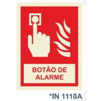 IN1118A botao alarme botoneira de alarme fogo