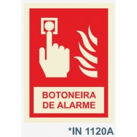 IN1120A botao alarme botoneira de alarme fogo