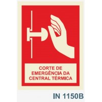 IN1150B corte de emergencia de central termica  botoneira