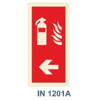 IN1201A extintor fogo seta esquerda