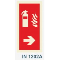 IN1202A  extintor fogo seta direita