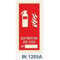 IN1205A extintor co2 fogo numero