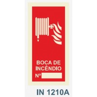 IN1210A boca de incendio carretel numero