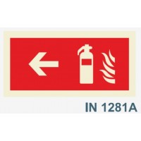 IN1281A  extintor seta esquerda fogo