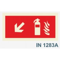 IN1283A extintor fogo seta esquerda baixo