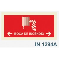 IN1294A boca de incendio carretel seta esquerda direita