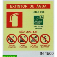 IN1500 agente extintor agua