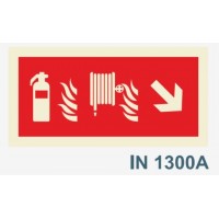 IN1300A  boca de incendio carretel extintor fogo seta...