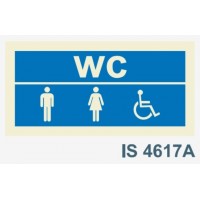 IS4617A wc masculino femenino homem mulher deficientes...