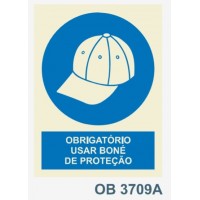 OB3709A obrigatorio usar bone de protecao