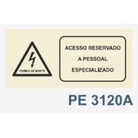 PE3120A acesso reservado a pessoal especializado perigo...